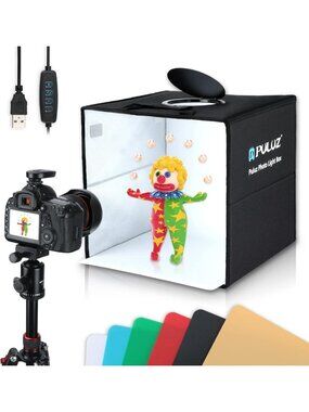 12x12 Light Box Photography Studio with 120 LED Lights - Portable Photo Booth